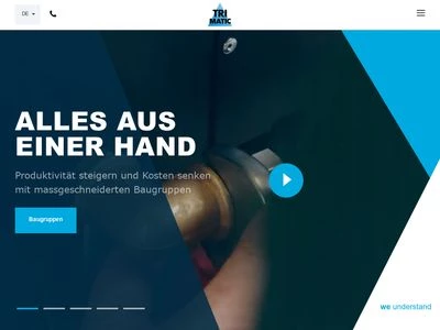 Website von TRI-MATIC AG