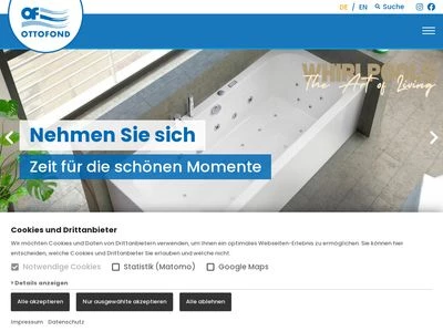 Website von OTTOFOND GmbH