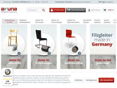 Website von AFUNA GmbH