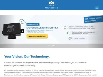 Website von MRS Electronic GmbH & Co. KG