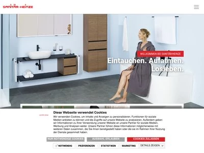 Website von Sanitär-Heinze GmbH & Co. KG