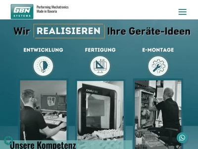 Website von GBN Systems GmbH