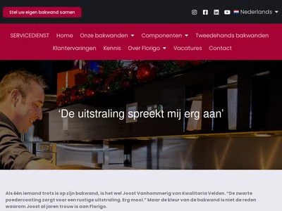 Website von Florigo Frying Equipment B.V.