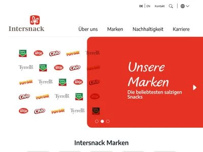 Website von Intersnack Knabber-Gebäck GmbH & Co. KG