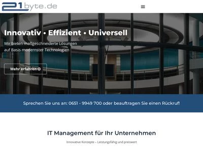 Website von 21Byte e.K.