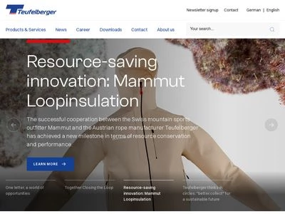 Website von TEUFELBERGER Holding AG