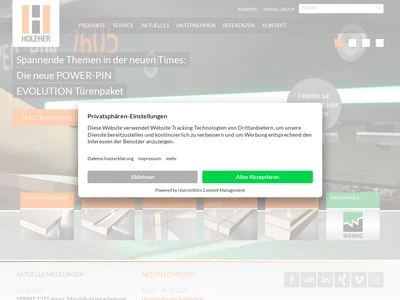 Website von HOLZ-HER GmbH