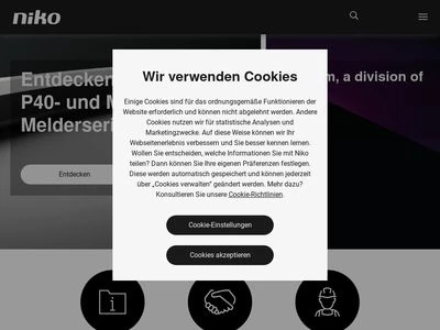 Website von Niko Deutschland GmbH