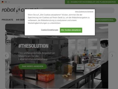 Website von Robot Coupe