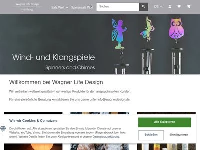 Website von Wagner Life Design GmbH