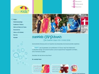 Website von sunkids gmbh