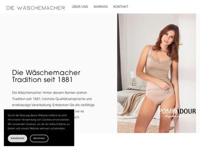 Website von Die Wäschemacher GmbH