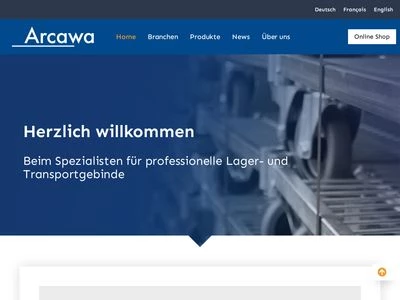 Website von Arcawa GmbH