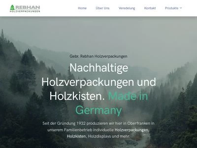 Website von Gebr. Rebhan Holzwarenfabrik GmbH & Co. KG