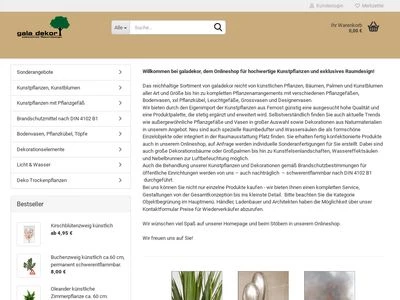 Website von galadekor Gabel & Lamprecht GmbH