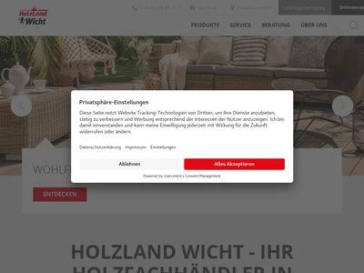 Website von Wicht Holzhandlung GmbH & Co KG