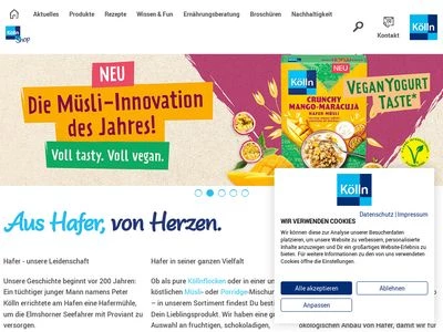 Website von Peter Kölln GmbH & Co. KGaA