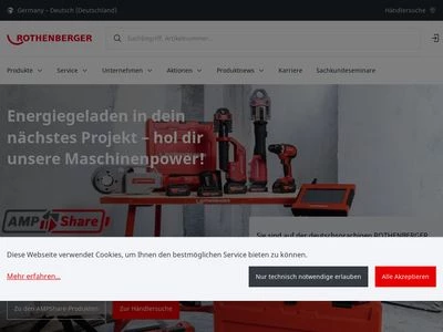 Website von ROTHENBERGER Deutschland GmbH