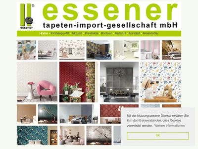 Website von Essener Tapeten-Import-GmbH