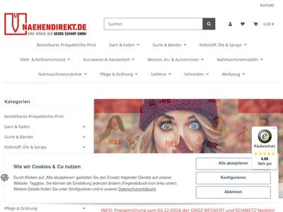 Website von Georg Scharf GmbH 