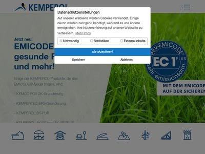 Website von KEMPER SYSTEM GmbH & Co. KG