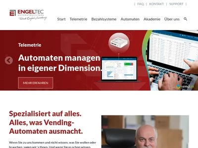 Website von ENGEL Automaten & Technik