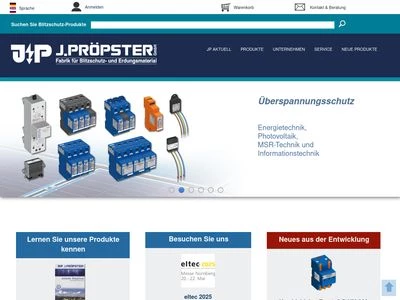 Website von J. Pröpster GmbH