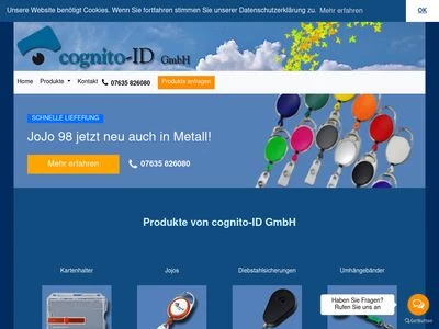 Website von cognito-ID GmbH