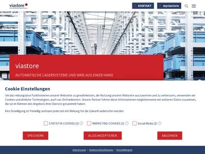 Website von viastore SYSTEMS GmbH