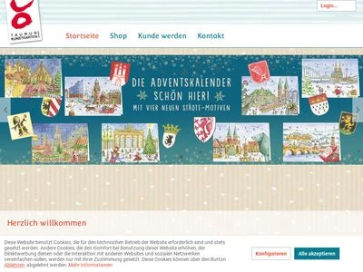 Website von Taurus-Kunstkarten GmbH