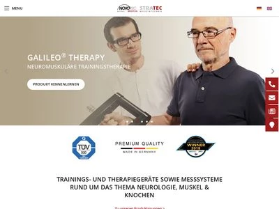 Website von Stratec Medizintechnik GmbH