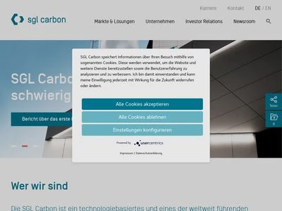 Website von SGL Carbon SE