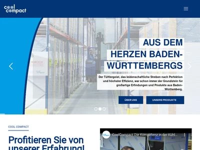 Website von Cool Compact Kühlgeräte GmbH