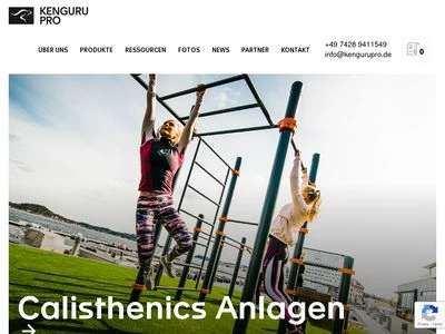 Website von Kenguru Professional Germany