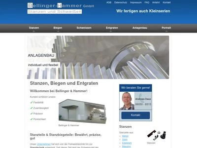 Website von Bellinger-Hammer GmbH