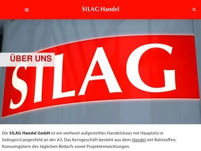 Website von SILAG Handel AG