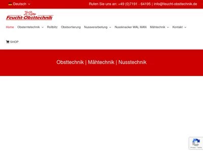 Website von Feucht Obsttechnik GmbH