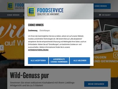 Website von EDEKA Foodservice GmbH & Co. KG