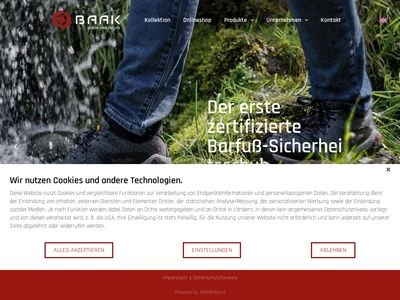 Website von Baak GmbH & Co. KG