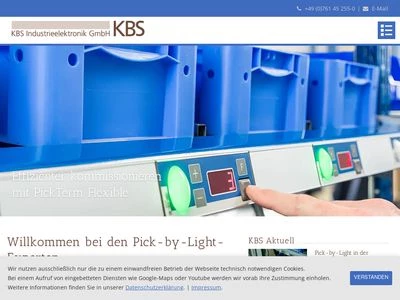 Website von KBS Industrieelektronik GmbH