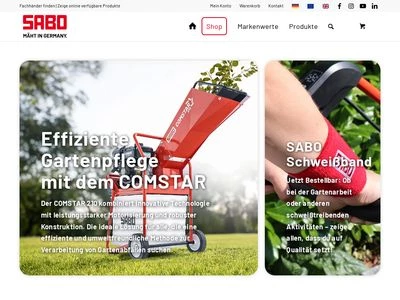 Website von SABO-Maschinenfabrik GmbH