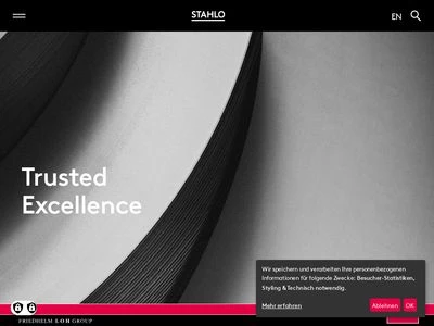 Website von STAHLO Stahlservice GmbH & Co. KG