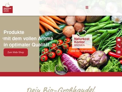 Website von Naturkost Kontor Bremen GmbH