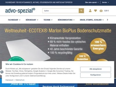 Website von advo-discount GmbH