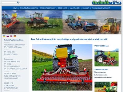 Website von Technik-Plus Sämaschinen e.U.