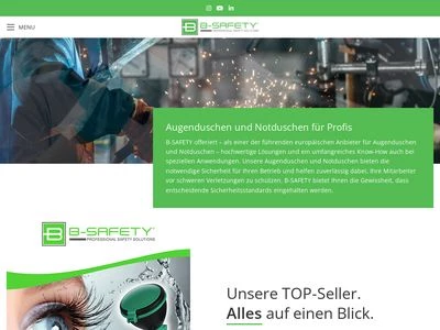 Website von B-SAFETY GmbH