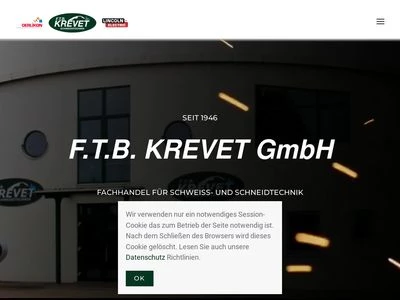 Website von F.T.B. Krevet GmbH