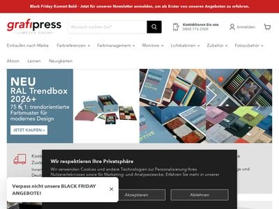 Website von grafipress GmbH