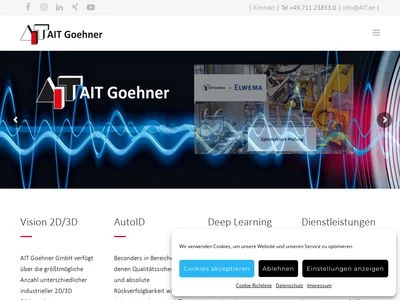 Website von AIT Goehner GmbH