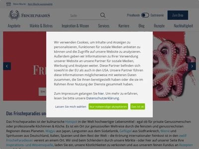 Website von FrischeParadies GmbH & Co. KG